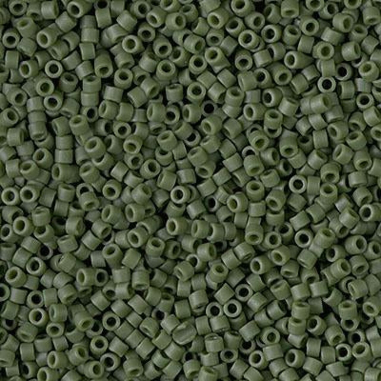 Miyuki Delica Bead 11/0, DB2291, Matte Opaque Glazed Avocado, 5 grams